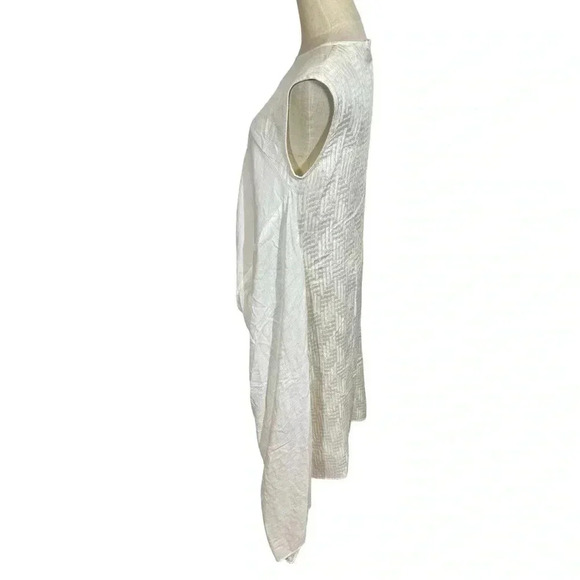 KOCH Kenyan Silk Cotton Tie Waist Mixed Media Maxi Dress Caftan - Picture 6 of 10